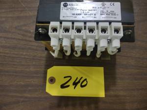 lot 240 image: Allen Bradley 1321-3R18-B Reactor...