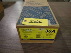 lot 266 image: Square D 30 Amp Safety Switch, New ...