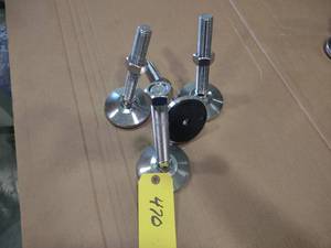 lot 470 image: (4) Heavy Duty Adjustable Feet, 4 ...