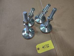 lot 472 image: (4) Heavy Duty Adjustable Feet, 4 ...