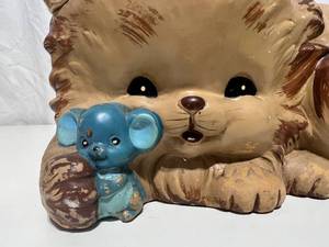 Vintage Cat & Mouse Cookie Jar