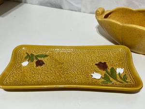 Gold Platter and Bowl