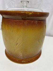 Red Wing Vintage Amber Color Cookie Jar