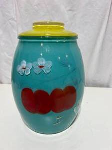 Vintage Bartlet Collins Glass Cookie Jar