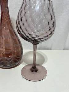 2 Purple Decorative Vases