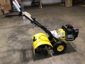 lot 2 image: Champion Power Equipment 19 in. 212cc 4-Stroke Gas Garden Counter Rotating Rear Tine Tiller with Self-Propelled Agricultural Tires - Good Condition - Review all pictures