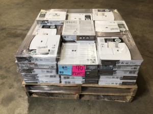 lot 3 image: TrafficMaster Bodden Bay 12 in. x 12 in. Grey Peel and Stick Vinyl Tile (30 sq. ft.  case)- 40 cases - Good Condition - Review all pictures