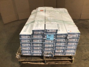 lot 38 image: Pallet with Lifeproof Arctic Gates 7 mm T x 6.5 in. W x Varying Length Engineered Oak Click Waterproof Hardwood Flooring (21.67 sq. ft.case)- Good Condition - Review all pictures