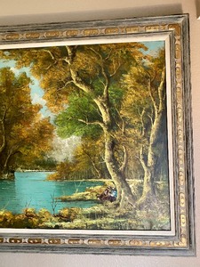 Beautiful Framed Vintage Scenic Artwork