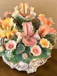 Beautiful Vintage Capodimonte Floral