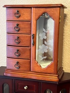 Two Dresser Top Jewelry Cases