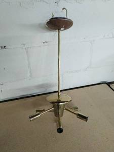 lot 364 image: Vintage Brass Sputnik Style Light