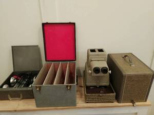 lot 248 image: Tower Lights, Triad Stereo Projector, and Film Holder