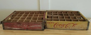 lot 309 image: Two Vintage Coca-Cola Crates