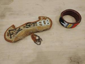 lot 249 image: Beaded Cuff & Canoe