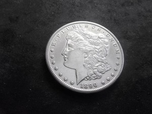 1890 CC Morgan Silver Dollar