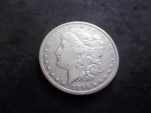 1896 O Morgan Silver Dollar