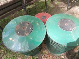 METAL MESH GARBAGE CANS