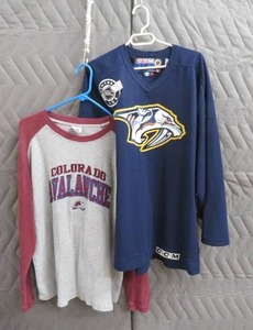 2 HOCKEY JERSEYS