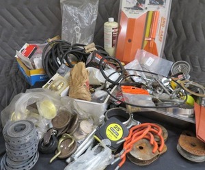 MISC LOT OF GARAGE GOODIES