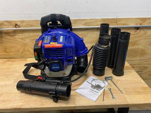 lot 30 image: BADGER Super-Duty 190 MPH 550 CFM 43 cc Gas Full Crank 2-Cycle Back Pack Leaf Blower