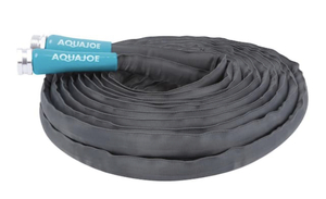 lot 37 image: AQUA JOE 12 in. Dia x 50 ft. Flexible Kink-Free Fiberjacket Garden Hose, Metal Fittings