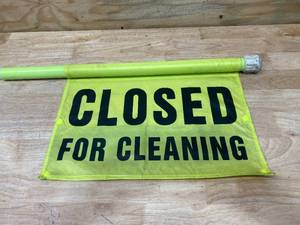 lot 106 image: Closed for Cleaning Sign