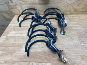 lot 55 image: RUBBERMAID Lot of 7-  FastTrack Garage Utility Hooks