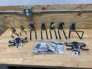 lot 56 image: RUBBERMAID Lot of Various Hooks and Hardware