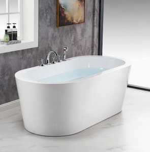 lot 68 image: WOODBRIDGE COSI 66.375 in. Acrylic Freestanding Bathtub with Drain and Overflow Included in White