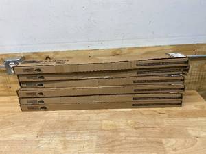 lot 77 image: XCLUDER Lot of 6- 36 in. Versa-Line Rodent Proof Door Sweeps, Mill Aluminum Finish - Seals out Rodents and Pests