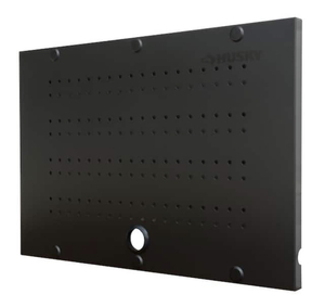 lot 65 image: HUSKY 2-Pack Steel Pegboard Set in Black (24 in. W x 16 in. H) for Regular Duty Welded Steel Garage Storage System