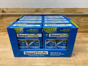 lot 83 image: SMART TOUCH Case of 2pk- Disinfecting Spray (total of 20 bottles)