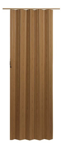 lot 90 image: SPECTRUM Via 36 in. x 80 in. Fruitwood Vinyl Accordion Door with Hardware
