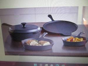 5-Pc. Pre-Seasoned Cast Iron Cookwa...