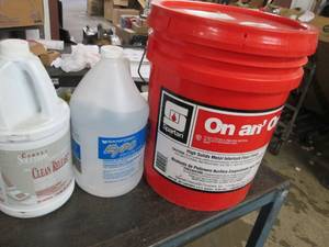 lot of 1 gallon of clean release an...