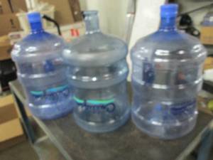3 reusable 5 gallon water jugs ...