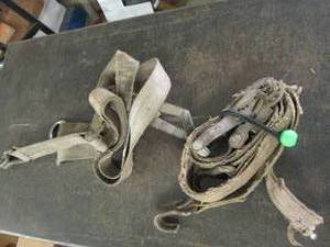 2 used ratchet straps ...