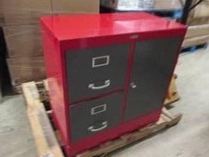 cabinet with 2 drawers and a door 3...
