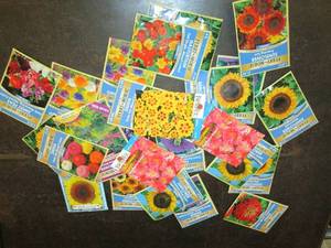 25 packages of flower seeds...