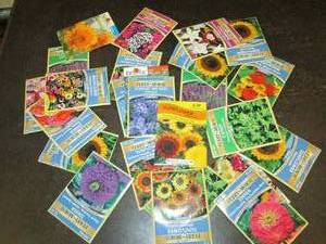 25 packages of flower seeds...