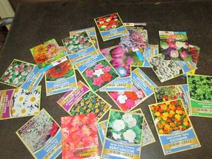 25 packages of flower seeds...