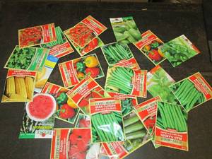 vegetable seeds 25 packs ...