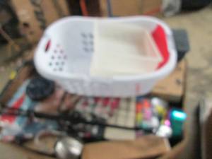 palletgaylord of laundry basket, c...