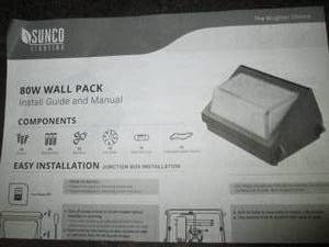 case of 6 80 watt LED wall packs ...