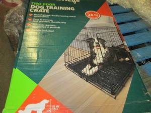 two door dog training crate ...