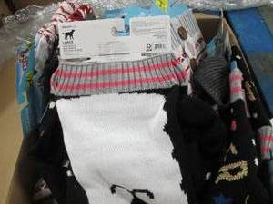 box of dog clothes ...