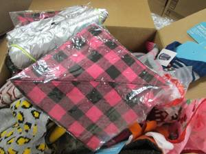 box of dog clothes ...