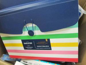 box of folding file folders , digit...