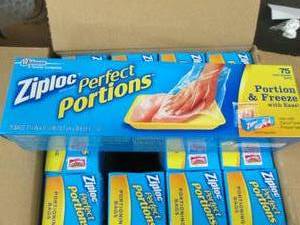 case of 1275 count ziploc perfect ...